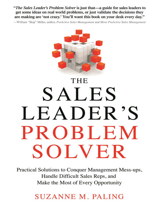 Title details for The Sales Leader's Problem Solver by Suzanne Paling - Available